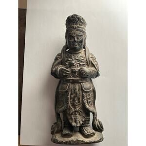 Antique Style Asian Guardian Warrior Statue Figurine Dharmapala God of War